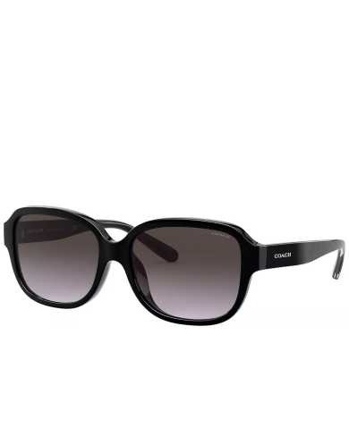 Coach Women's Black Rectangular Sunglasses SKU: HC8298U-50028G-57 UPC: 725125156950