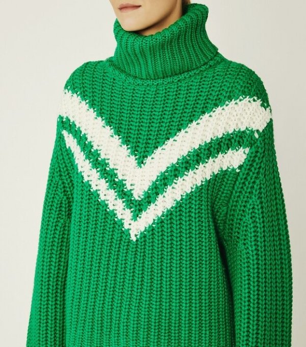 Merino Chevron Turtleneck SweaterSession is about to end
