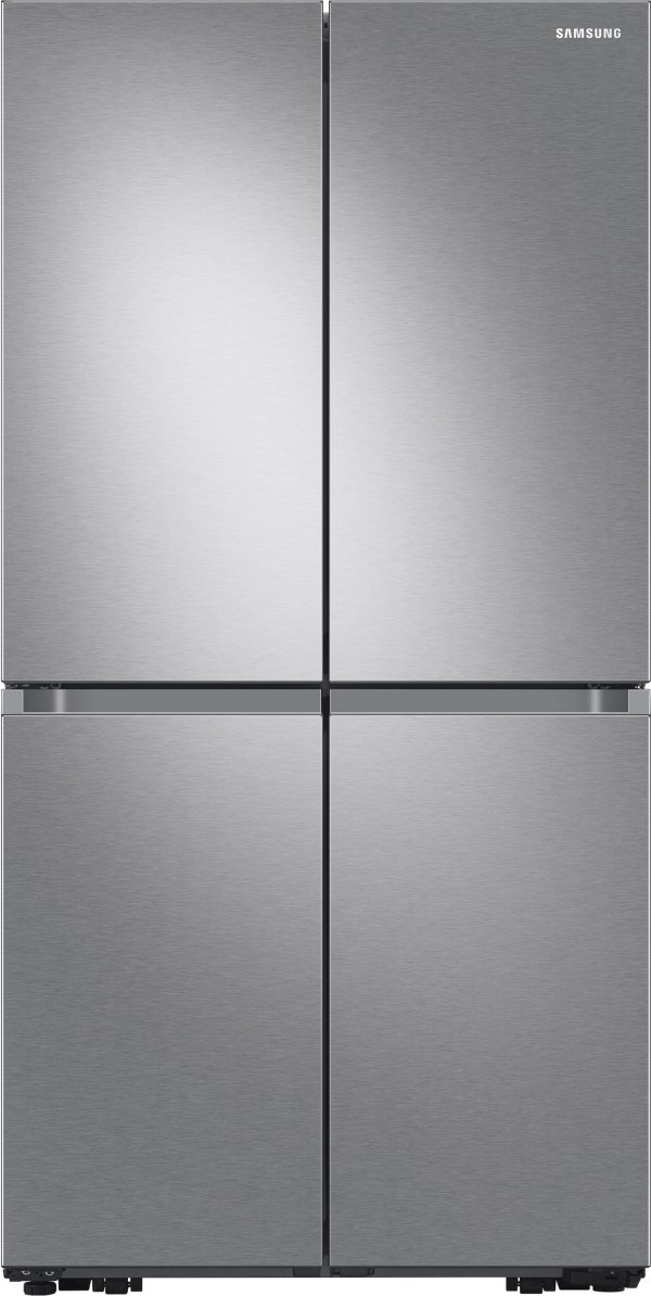Samsung RF23A9671SR 36 Inch Counter Depth 4-Door Flex™ Smart Refrigerator with 22.8 cu. ft. Capacity, Beverage Center, Dual Ice Maker, FlexZone™, FlexCrisper, Triple Cooling System, Wi-Fi Enabled, ADA Compliant, and Energy Star Rated: Fingerprint Resistant Stainless Steel