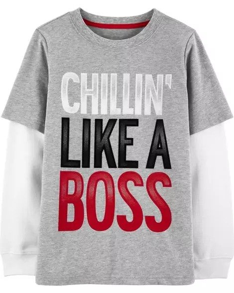 Chill'N Like A Boss Layered-Look Tee