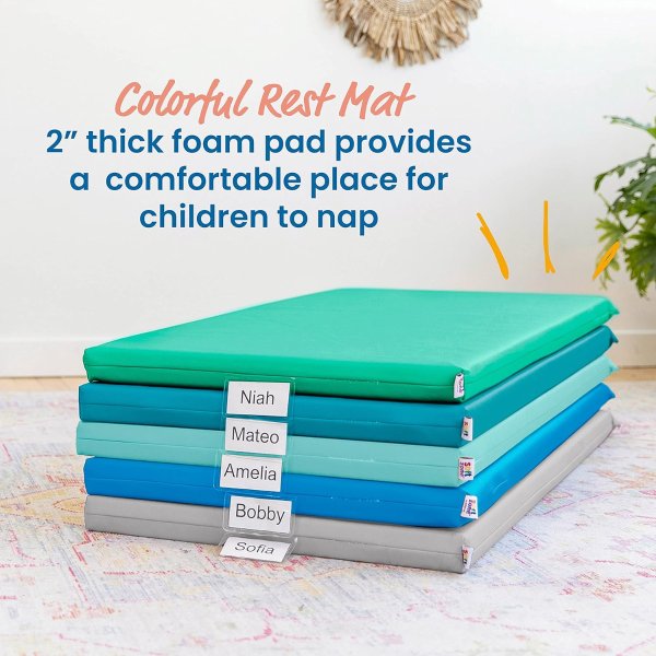 儿童休息垫/午睡垫，一套5张，2英寸厚