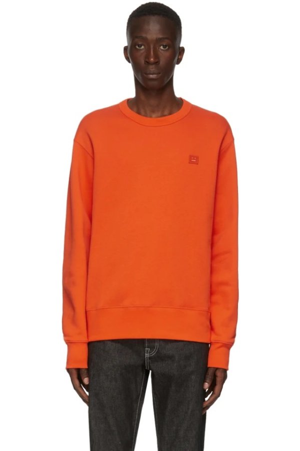 Orange Fairview Patch Sweatshirt