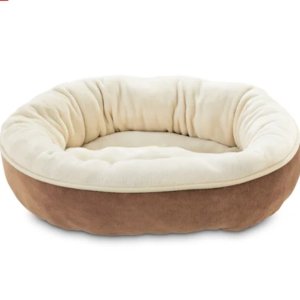 EveryYay Essentials Snooze Fest Brown Round Dog Bed