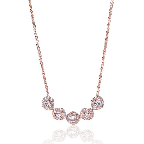 Angelic Rose-Gold Tone Plated and Crystal Necklace 5646715