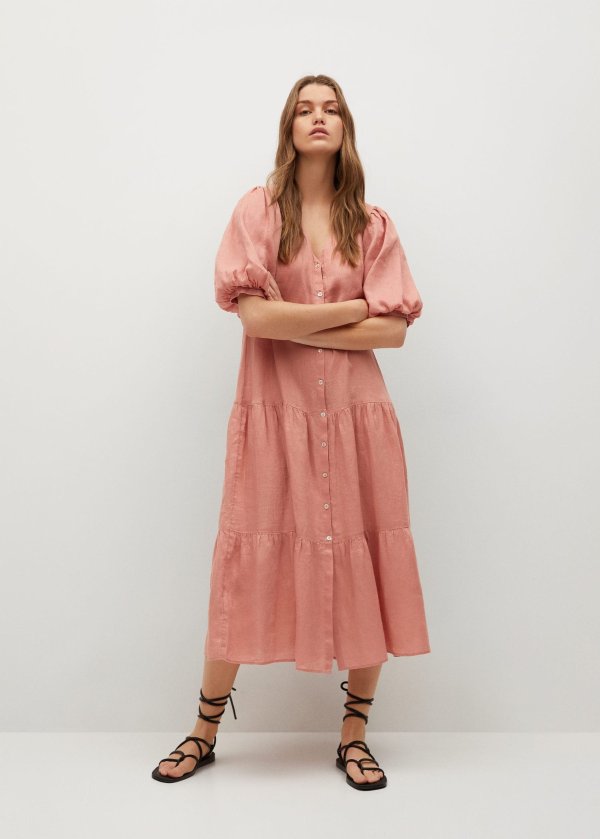 100% linen dress - Women | Mango USA