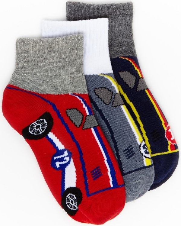 Connor Cars Quarter Socks ( 3-Pack)