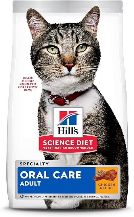 Dry Cat Food, Adult, Oral Care, Chicken Recipe, 3.5 lb. Bag