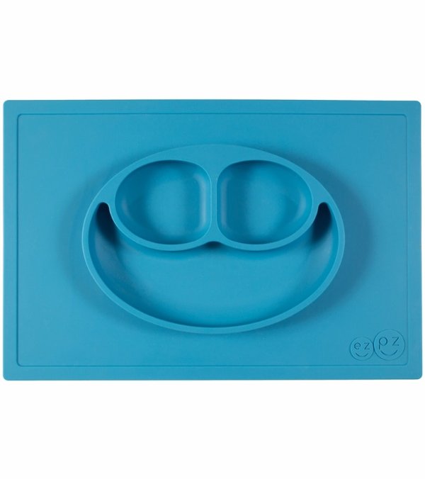 Happy Mat Placemat & Plate - Blue