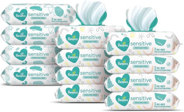 Pampers Sensitive 为敏感宝宝打造的湿巾 1008片