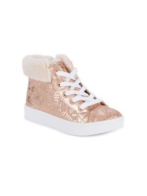 Juicy Couture Little Girl's Westale Faux Fur-Accented High-Top Sneakers