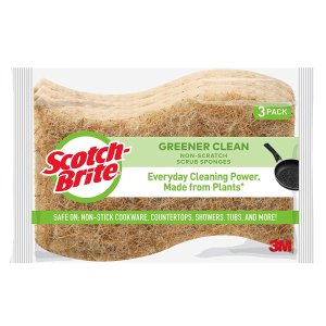 Scotch-Brite Greener Clean Natural Fiber Non-Scratch Scrub Sponge
