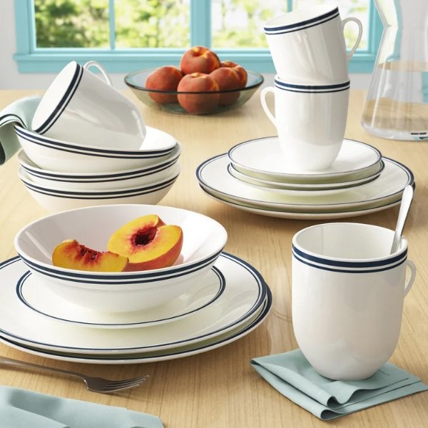 Wayfair Basics 16 Piece Porcelain Dinnerware Set