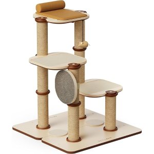 PetlibroInfinity Cat Tree Tower for Indoor Cats, Modular Design with Cat Bed, Toy, Felt Pads, Sisal Scratching Posts, 2-Second Setup, Sturdy Multi-Level Activity Center Cat Condo for Any Room