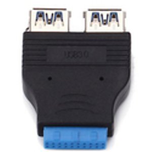 Motherboard 20-Pin to 2-Port USB 3.0 A 阴性接口适配器