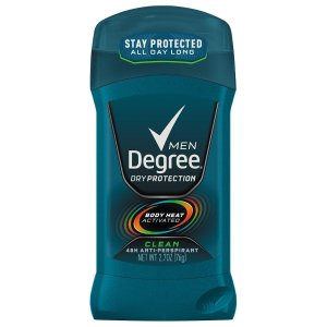 Degree Men Dry Protection Antiperspirant & Deodorant, Clean 2.7 oz (Pack of 6)