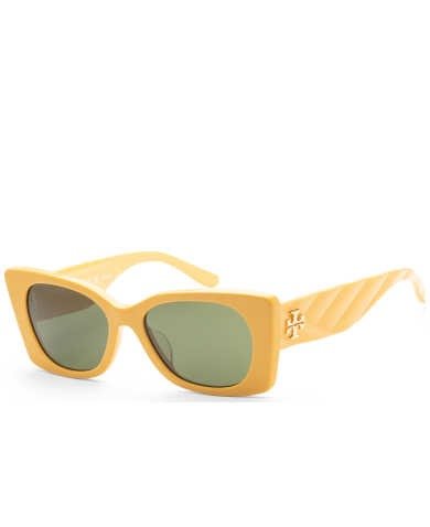 Tory Burch Women's Orange Irregular Sunglasses SKU: TY7189U-194771-52 UPC: 725125398343