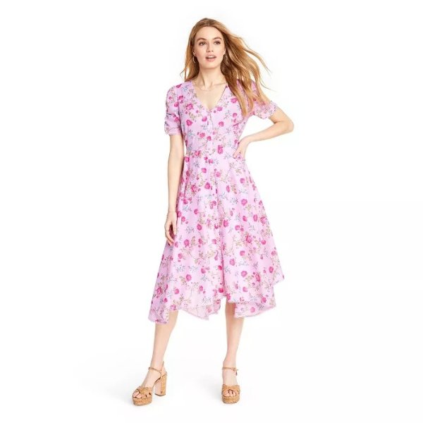Women's Audrey Handkerchief Hem Dress - LoveShackFancy for Target (Regular & Plus) Light Pink