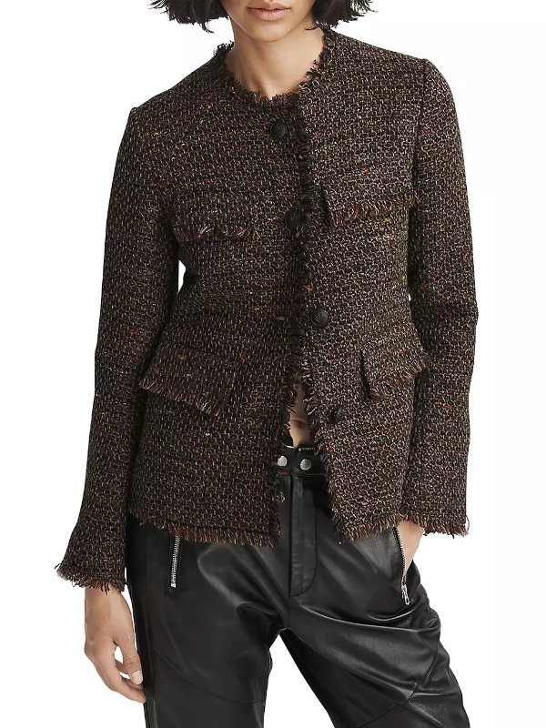 Ezra Tweed Wool-Blend Jacket