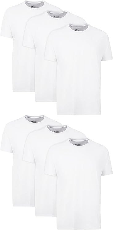 Men's, Odor Control, Moisture-Wicking Tee Shirts, 100% Cotton Undershirts, Multi-Packs