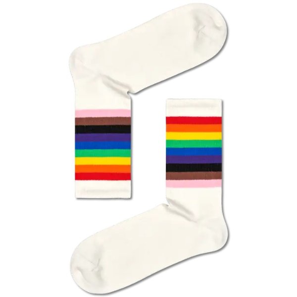 Rainbow Stripe 3/4 Sneaker Sock | Happy Socks US