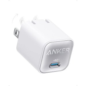 Anker USB C GaN 30W PIQ 3.0可折叠 快速充电头