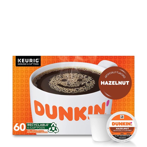 Hazelnut Flavored Coffee, 60 Keurig K-Cup Pods