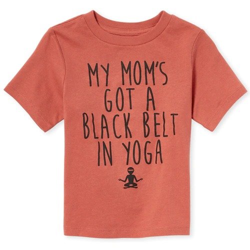 Baby And Toddler Boys Mom Yoga Graphic Tee