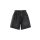Oversized Coated Denim Mini Shorts