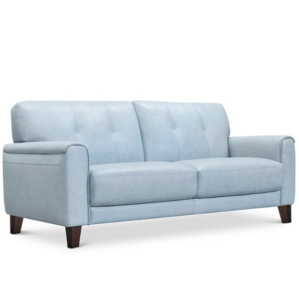 Ashlinn Pastel Leather Sofa, Created for Macy's
