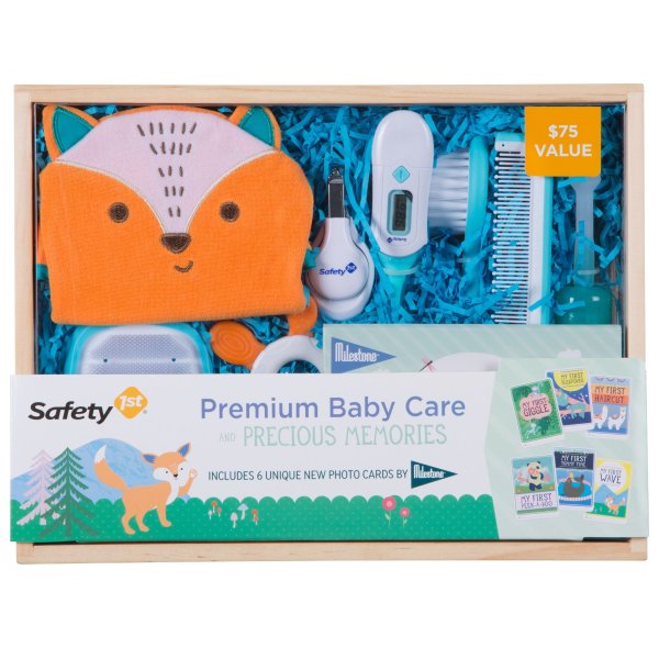 Premium Baby Care and Precious Memories Gift Set, Fox Face