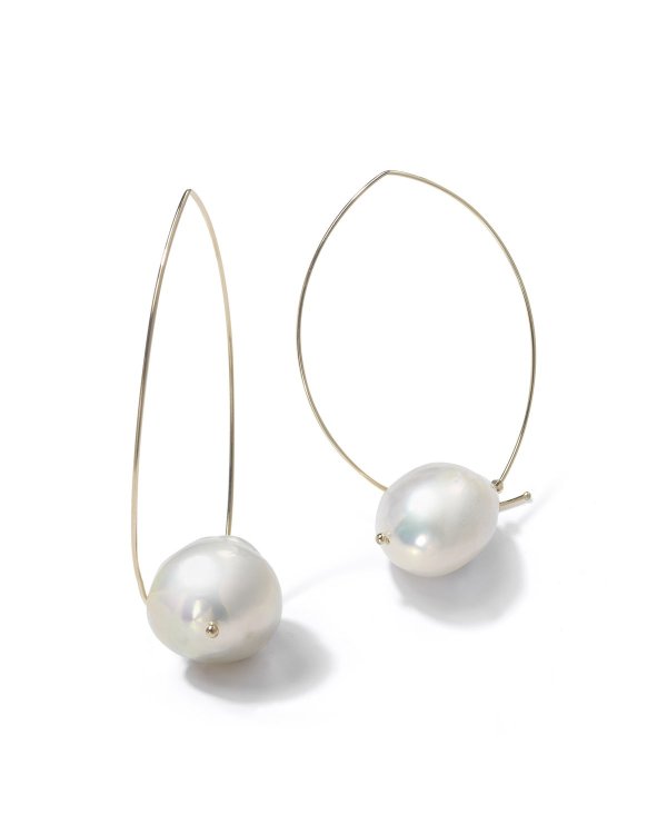 14k Gold Freshwater Pearl Earrings