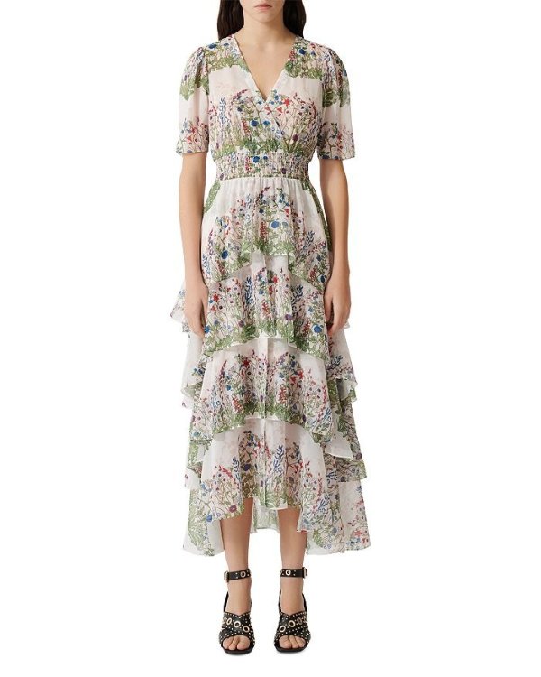 Raffle Floral-Print Maxi Dress