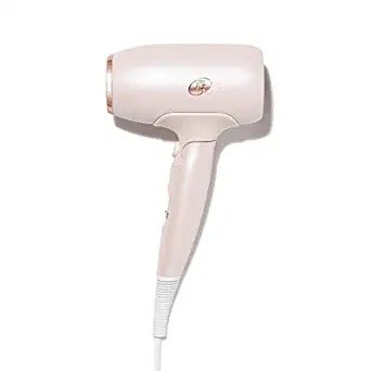 Afar Lightweight Travel-Size Hair Dryer with Auto Dual Voltage, Folding Handle and Storage Bag, Fast Drying, Lightweight and Ergonomic, Frizz Smoothing, Multiple Heat and Speed Combinations