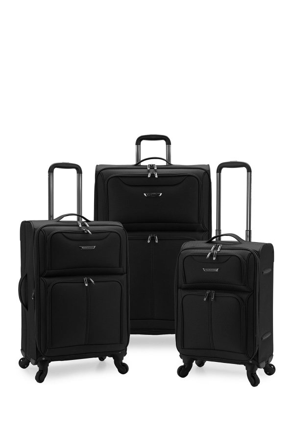 Cedar 3-Piece Expandable Softside Spinner Luggage Set