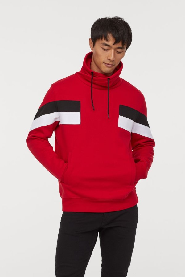 Chimney-collar Sweatshirt