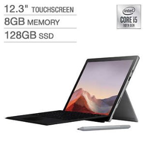 比黑五低：Surface Pro 7 套装 (i5 8GB 128GB, 笔, 键盘套)