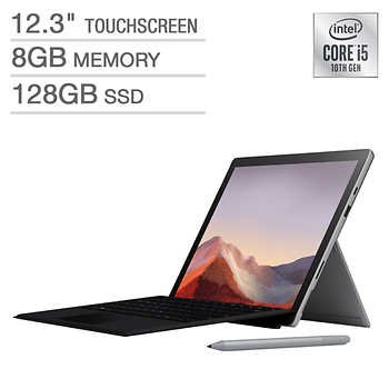 Surface Pro 7 套装 (i5 8GB 128GB, 笔, 键盘套)