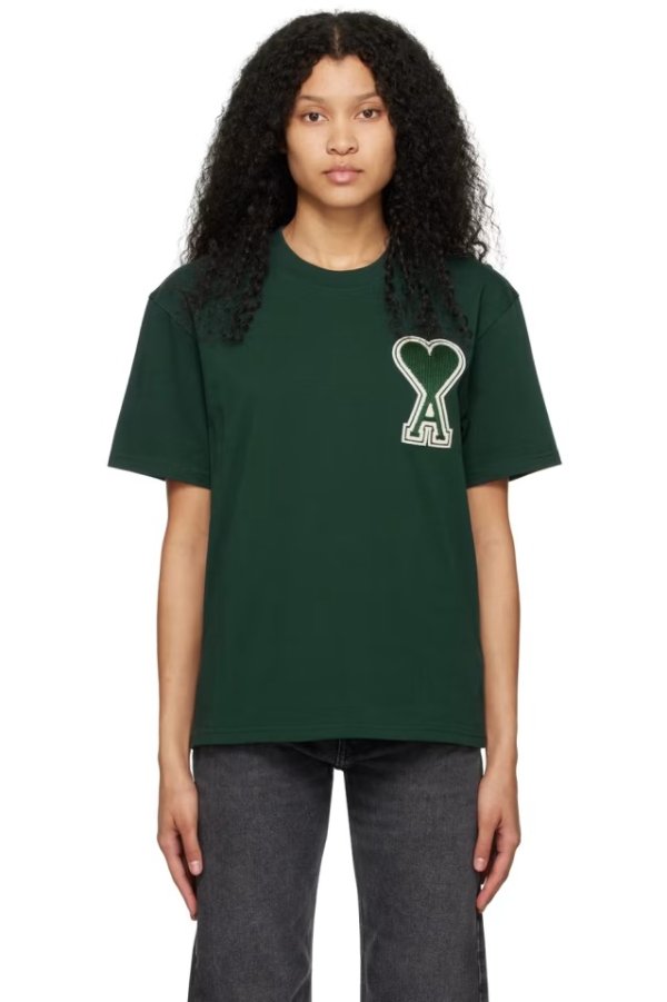 SSENSE Exclusive Green Ami de Coeur T-Shirt