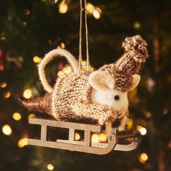 毛毡圣诞树挂件