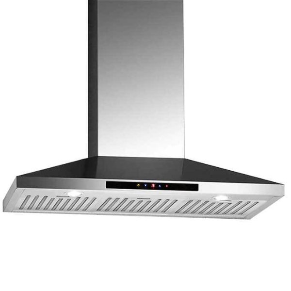 Elite WPE Stainless Steel Pyramid Wall Mount Range Hood 30" or 36" Width with 620 CFM