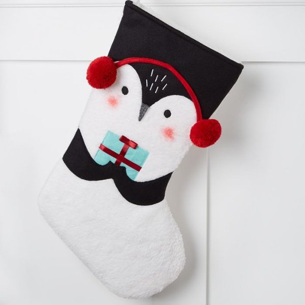 企鹅圣诞袜