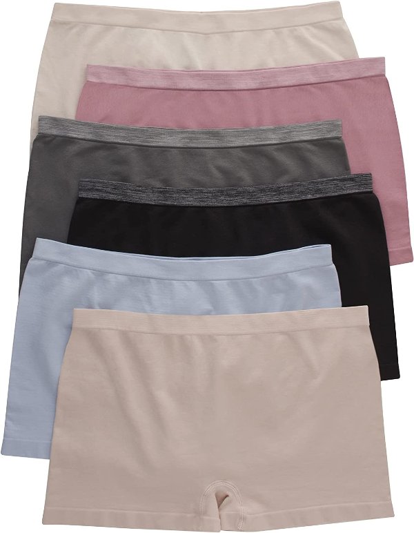 Women's Panties Pack, ComfortFlex Fit Seamless Underwear, 6-Pack, (Colors May Vary)