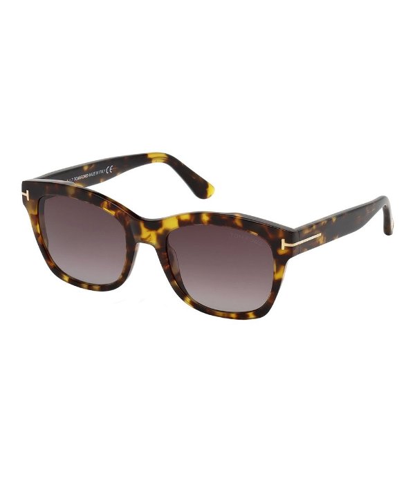 Brown Tortoise Lauren Square Sunglasses