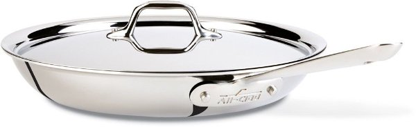 12-In. Fry Pan with Lid / Stainless - Second Quality