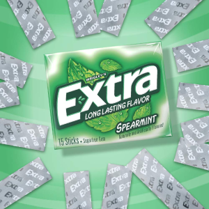 Extra 绿薄荷口香糖 15条装 共10包