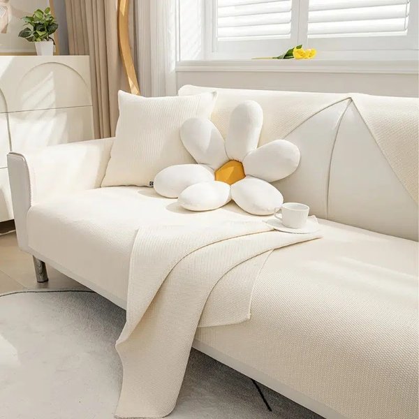 1pc Breathable Cotton Linen Sofa Cover Non Slip Sofa Seat Cover For All Season | Shop On Temu And Start Saving | Temu