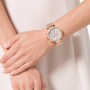 Michael Kors Parker Chronograph Rose Gold-tone Ladies Watch MK5491