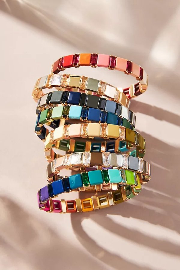 Multi-Color Tile Bracelet