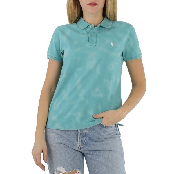 Short-sleeve Classic Fit Frayed Polo Shirt