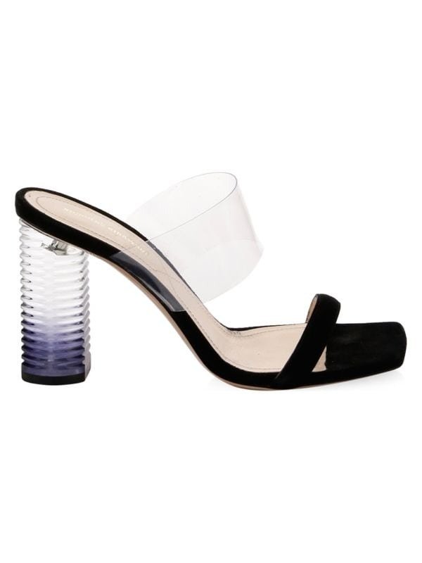 Peggy Family Leather & Translucent Mules